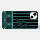 Artdeco Flowers in Retrostijl Case-Mate iPhone Case (Achterkant (horizontaal))