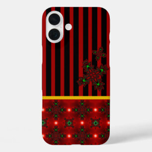 Artdeco Flowers in Retrostijl iPhone 16 Plus Hoesje