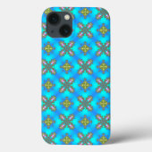 Artdeco Flowers in Retrostijl Case-Mate iPhone Case (Achterkant)