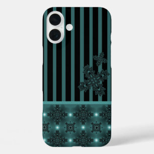 Artdeco Flowers in Retrostijl iPhone 16 Plus Hoesje