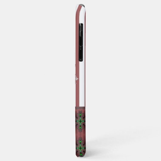 Artdeco Flowers in Retrostijl Case-Mate iPhone Case (Achterkant/links)