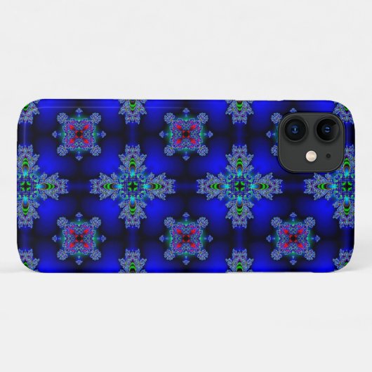 Artdeco Flowers in Retrostijl Case-Mate iPhone Case (Achterkant (horizontaal))