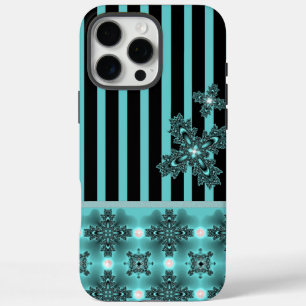 Artdeco Flowers in Retrostijl iPhone 16 Pro Max Hoesje