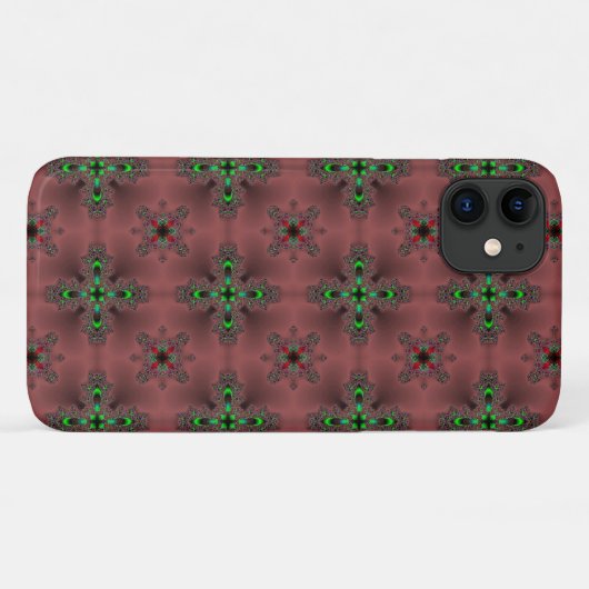 Artdeco Flowers in Retrostijl Case-Mate iPhone Case (Achterkant (horizontaal))