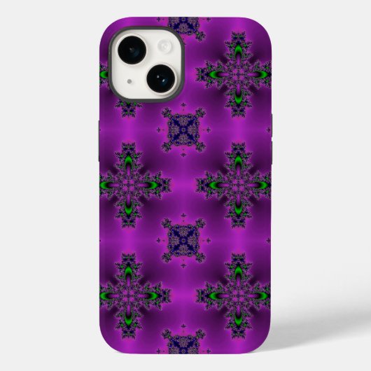Artdeco Flowers in Retrostijl Case-Mate iPhone Case (Achterkant)