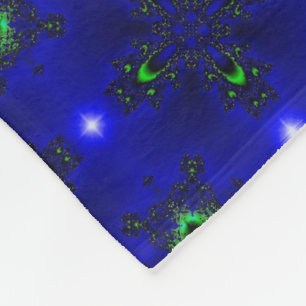 Artdeco Flowers in Retrostijl Fleece Deken