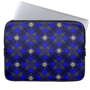 Artdeco Flowers in Retrostijl Laptop Sleeve