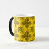 Artdeco Flowers in Retrostijl Magische Mok (Voorkant links)