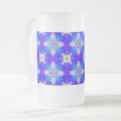 Artdeco Flowers in Retrostijl Matglas Bierpul (Voorkant links)