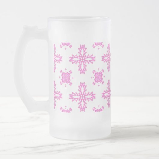 Artdeco Flowers in Retrostijl Matglas Bierpul (Links)