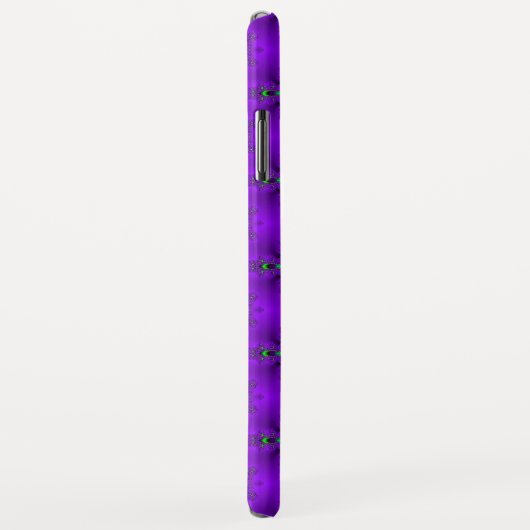 Artdeco Flowers in Retrostijl met monogram Case-Mate iPhone Case (Achterkant/rechts)