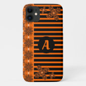 Artdeco Flowers in Retrostijl met monogram Case-Mate iPhone Case (Achterkant)