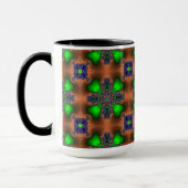 Artdeco Flowers in Retrostijl Mok (Links)