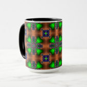 Artdeco Flowers in Retrostijl Mok (Voorkant links)