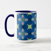 Artdeco Flowers in Retrostijl Mok (Links)