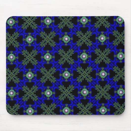Artdeco Flowers in Retrostijl Muismat (Voorkant)