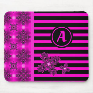 Artdeco Flowers in Retrostijl Muismat