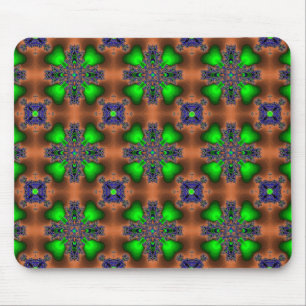 Artdeco Flowers in Retrostijl Muismat