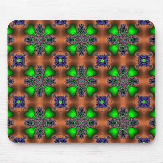 Artdeco Flowers in Retrostijl Muismat (Voorkant)