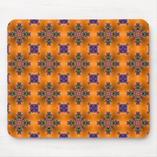 Artdeco Flowers in Retrostijl Muismat (Voorkant)