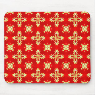 Artdeco Flowers in Retrostijl Muismat