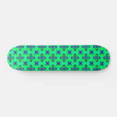 Artdeco Flowers in Retrostijl Persoonlijk Skateboard (Horizontaal)