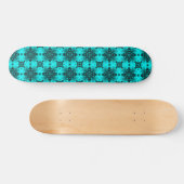 Artdeco Flowers in Retrostijl Persoonlijk Skateboard (Horizontaal)