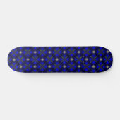 Artdeco Flowers in Retrostijl Persoonlijk Skateboard (Horizontaal)