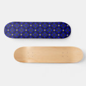 Artdeco Flowers in Retrostijl Persoonlijk Skateboard (Horizontaal)