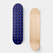 Artdeco Flowers in Retrostijl Persoonlijk Skateboard (Voorkant)