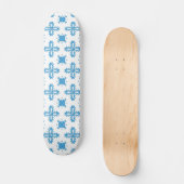 Artdeco Flowers in Retrostijl Persoonlijk Skateboard (Voorkant)