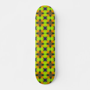 Artdeco Flowers in Retrostijl Persoonlijk Skateboard