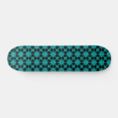 Artdeco Flowers in Retrostijl Persoonlijk Skateboard (Horizontaal)