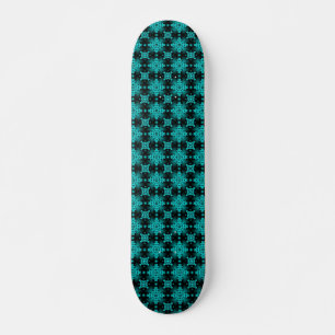 Artdeco Flowers in Retrostijl Persoonlijk Skateboard