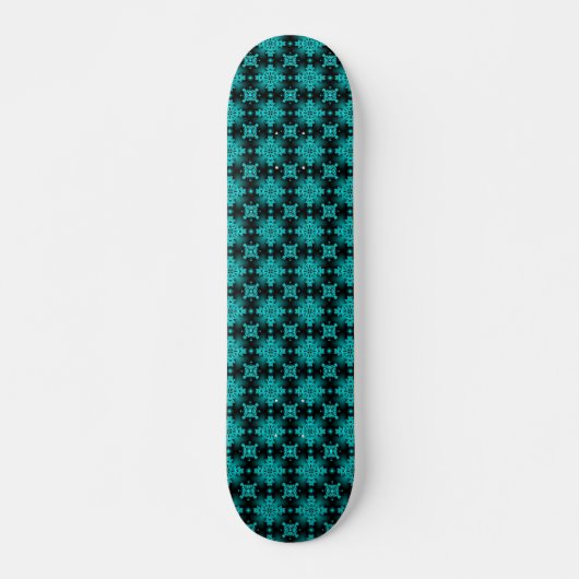 Artdeco Flowers in Retrostijl Persoonlijk Skateboard (Voorkant)