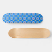 Artdeco Flowers in Retrostijl Persoonlijk Skateboard (Horizontaal)