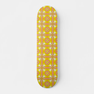 Artdeco Flowers in Retrostijl Persoonlijk Skateboard