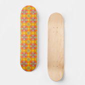 Artdeco Flowers in Retrostijl Persoonlijk Skateboard (Voorkant)