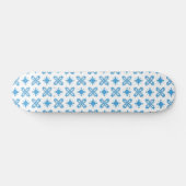 Artdeco Flowers in Retrostijl Persoonlijk Skateboard (Horizontaal)