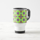 Artdeco Flowers in Retrostijl Reisbeker (Voorkant rechts)
