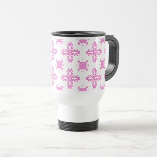 Artdeco Flowers in Retrostijl Reisbeker (Voorkant rechts)