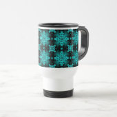 Artdeco Flowers in Retrostijl Reisbeker (Voorkant rechts)