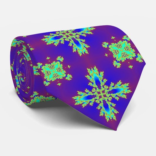 Artdeco Flowers in Retrostijl Stropdas (Opgerold)