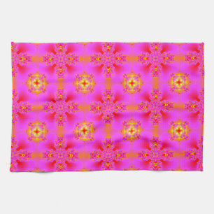 Artdeco Flowers in Retrostijl Theedoek