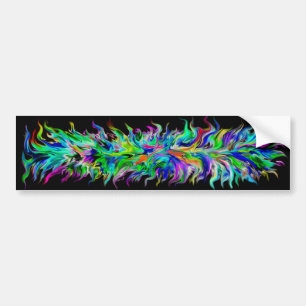 Artdeco in Regenbogen Style Bumpersticker