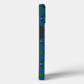 Artdeco in Retro Style grün blau und sterne Case-Mate iPhone Case (Achterkant / Rechts)