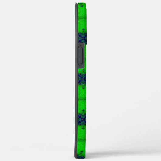 Artdeco in retrolook groen en blauw Case-Mate iPhone case (Achterkant / Rechts)