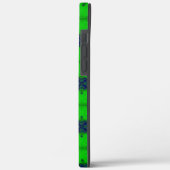 Artdeco in retrolook groen en blauw Case-Mate iPhone case (Achterkant / Links)