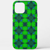 Artdeco in retrolook groen en blauw Case-Mate iPhone case (Achterkant)