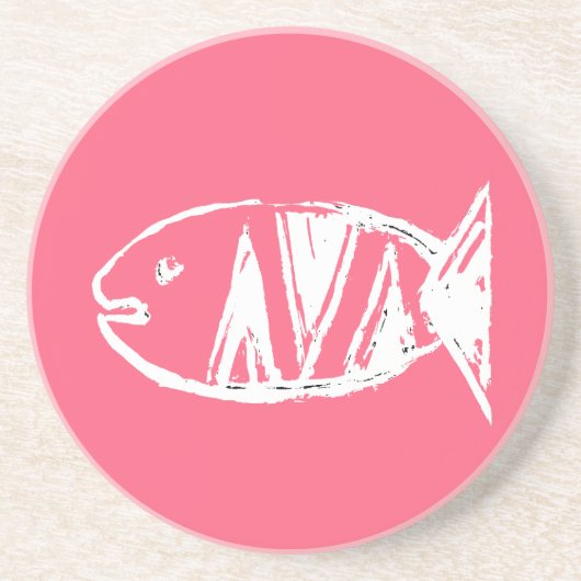 artdecovis nr . 4 zandsteen onderzetter (Voorkant)